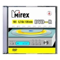 Mirex DVD-R, 4 7Gb, 16x, 5шт slim case DVD-R 4 7 Гб; Mirex инфо 7908e.